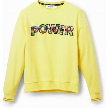 Desigual Power Patch Felpa Gialla L