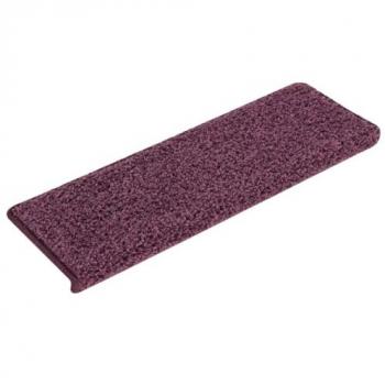Cuscinetti per gradini 30 unità 65x21x4 cm Viola scuro a bordi rettilinei