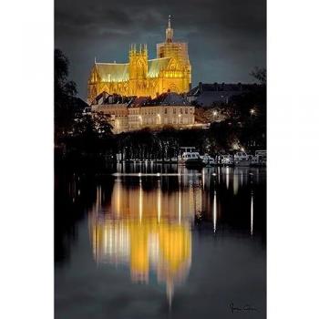 Art Cathédrale METZ – Décoration murale en verre synthétique 80x120 cm