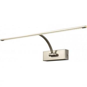 Applique à tableau 1 ampoule finition nickel satiné 31 cm
