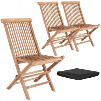 Set di 6 Sedie da Giardino Toledo con Cuscino House Nordic