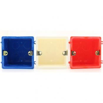 EsooLi Red 86*86MM Cassette Wall Box for EU/UK Sockets