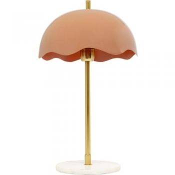 KARE Pink Lia Table Lamp, Steel/Marble, 50 cm