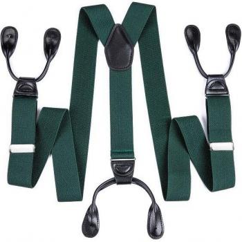 Tirantes ajustables de cuero DiBanGu, 3.5 cm, 6 botones, diseño comercial