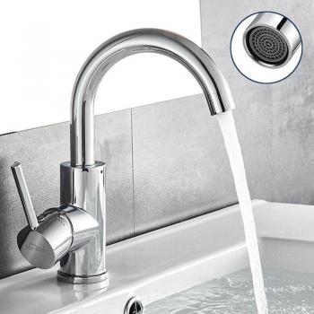 Miscelatore Monocomando Alto in Ottone LONHEO