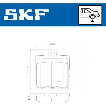 Pastilhas de Freio SKF VKBP 90434