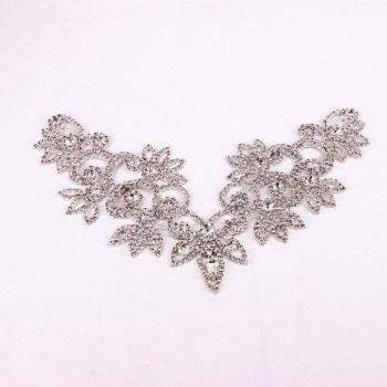 Sew-On Rhinestone Appliqué for Wedding Dress Decoration