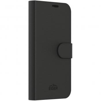 Eiger North Folio Bookcase für iPhone 15 Pro, Schwarz