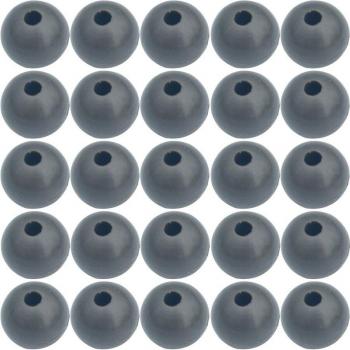 Karpfen Rig Perlen 100 Stück Dunkelgrau Runde Weiche Gummi Schwimm Perlen Durchmesser 4mm 5mm 6mm 7mm 8mm
