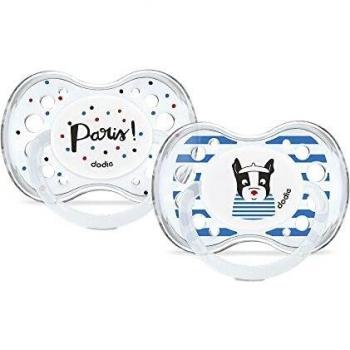 Silicone Pacifier Duo by Dodie – 18M+ “Paris” Edition