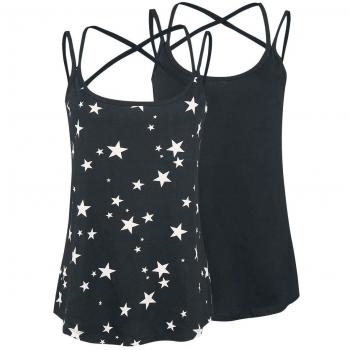 Empire Red Duo Top Donna Nero