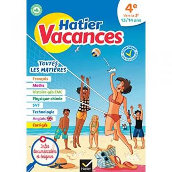 Cahier de vacances 2023 de la 4e vers la 3e: pour réviser son année dans toutes les matières