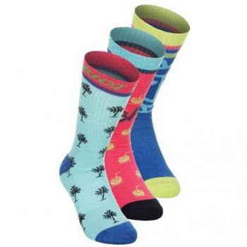 Bold Bro II Crew Tennis Socks – Multicolor Print (Size 43‑46)