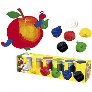 SES Plakkaatverf Set, 6 kleuren a 50ml