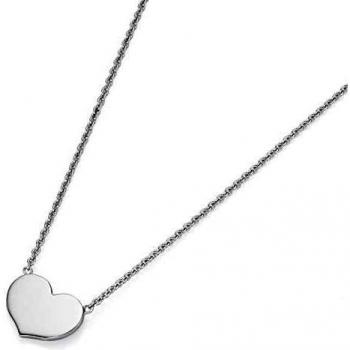 Smart Jewel Collier mit Herz, 45 cm, aus 925 Silber