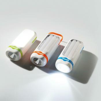 Linterna portátil LED 1W + 10 SMD 90lm, batería AA, diseño compacto