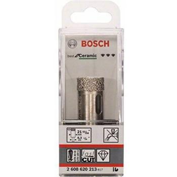 Bosch 2608620213 Diamond Hole Cutter for Ceramic, M21, Silver