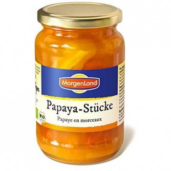 Morgenland Bio-Papaya-Stücke, 350 g Glas