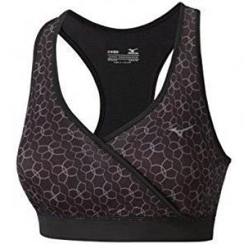 Mizuno Kemari Sujetador Deportivo, Rosa, Talla L, Mujer