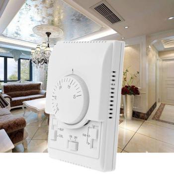 Thermostat Climatisation 220V – Interrupteur & Ventilateur 63HF