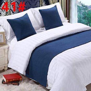 Linge de lit d'hôtel premium lit foulard drapeau queue couvre-lit