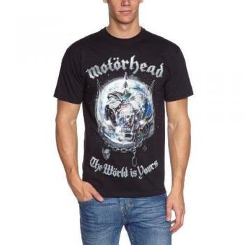 Camiseta Unisex Motörhead - O Mundo É Seu - ROCK OFF L