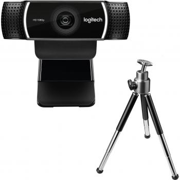 WEBCAM LOGITECH C922 PRO STREAM FULL HD 30FPS + TRIPODE