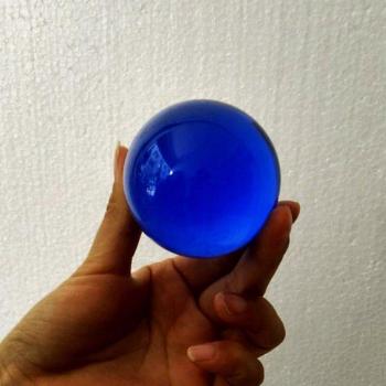 Sphère en Verre Prisme K9 – Décor Maison 60 mm