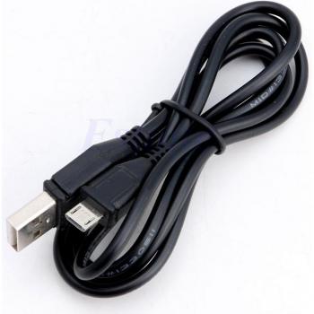 1M Schwarz USB Datenkabel A Stecker auf Mikro B