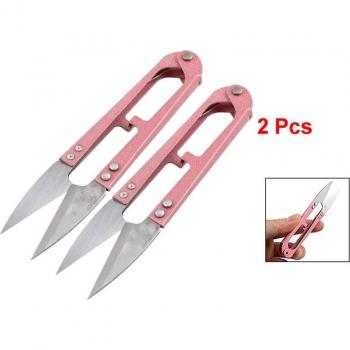 Dark Pink Tailor Yarn Spring Scissors - 2 Pieces