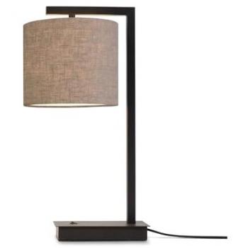 RoMi Boston Dunkel Leinenlampe
