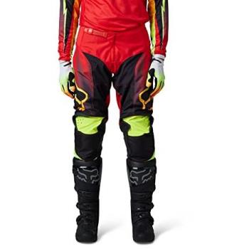 FOX - Pantaloni 180 Statk Fluo Rosso Nero 36