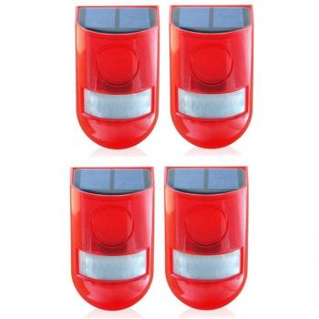 RISE 4-Piece Rechargeable Solar Garden Alarm Light