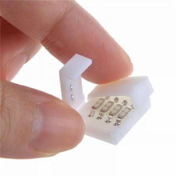 Conector LED RGB 4 pin, cableado gratuito para tiras LED SMD 5050