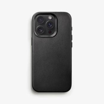 Woodcessories Bio Leather Case MagSafe iPhone 15 Pro Max Black