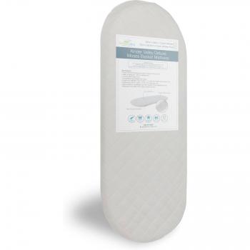 Deluxe Pod Mattress for Moses Basket (Half Quilted, 72cm x 26.5cm)