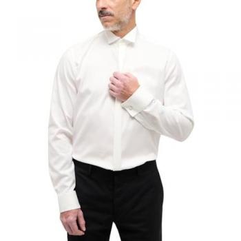 Eterna Herren Langarmhemd Slim Fit in beige