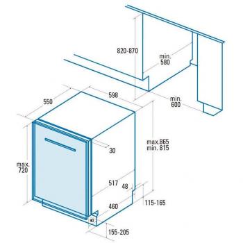 Cata 07200007 - Lavavajillas LVI 61013 Integrado 60 Cm 13 Cubiertos