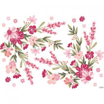 Planche de stickers L Rose Bloomings par Lilipinso (90 x 64 cm)