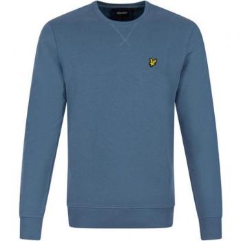 Sudadera Lyle & Scott Algodón Hombre Azul