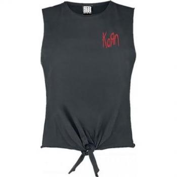 Korn Lineart Issues Women's Charcoal Sleeveless T-Shirt