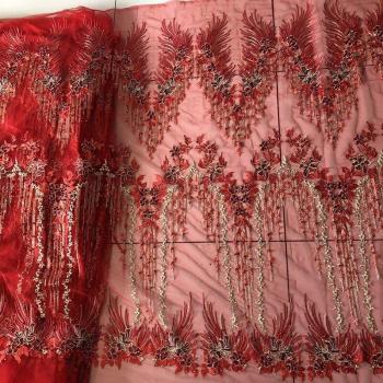 SASKIA 1 Yard African Lace Mesh Fabric