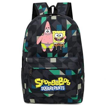 Mochila Kawaii Bob Esponja de Anime - Bolsa Escolar de Tela Oxford para Niños