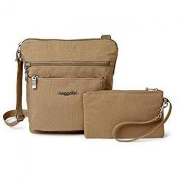 Baggallini Beach Pocket Crossbody with RFID Wristlet