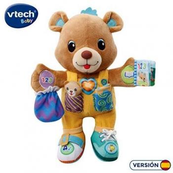 VTech Baby - Oso Lolo, peluche interactivo, color azul
