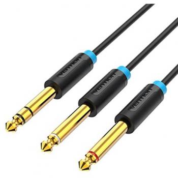 Cable Vention BATBH 2m Negro Jack 6.35 Macho Doble