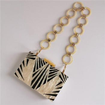 Geometric Patchwork Evening Clutch Bag