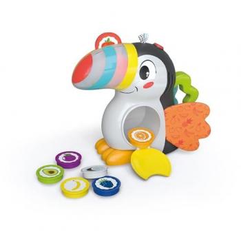 Milan, le toucan gourmand - Jeu éducatif électronique - Bec lumineux - Ailes en tissu