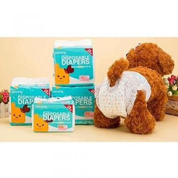 Mayco Bell Pet Chien Menstruel Couche-Culotte Jetable Femme Wraps Tablettes De Menstruation Couches De Papier Chiot Shorts sous-Vêtements (XL)