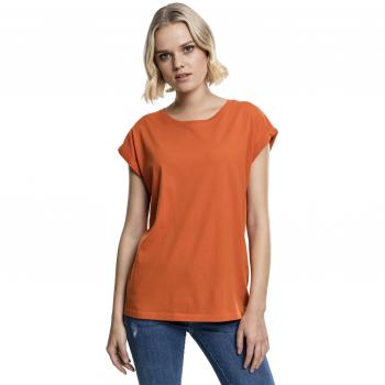 T-shirt damski w kolorze rdzy pomarańczowej